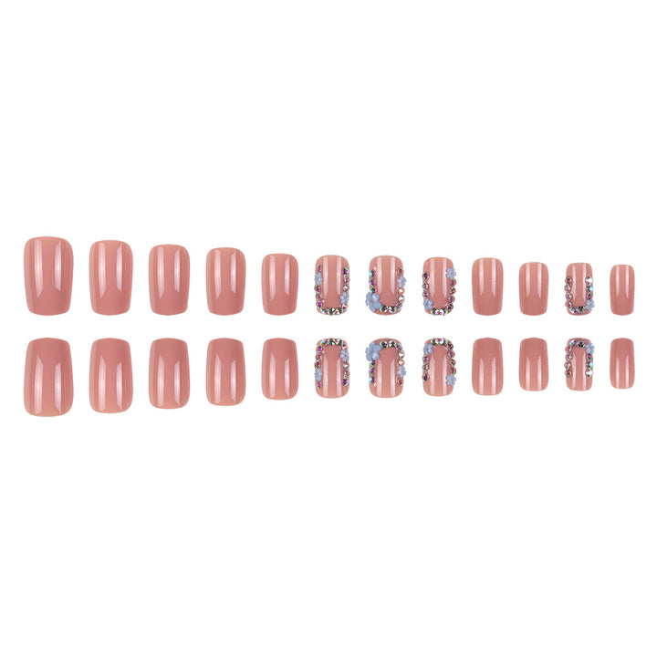 Decorative Floral Acrylic Press-On Nails Kalsten