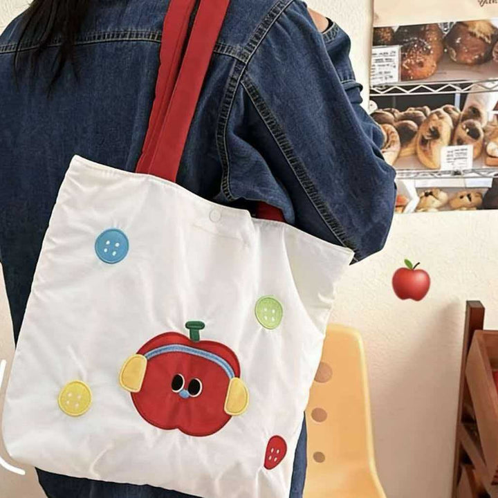 Cute Dog Embroidered Tote Bag Kalsten