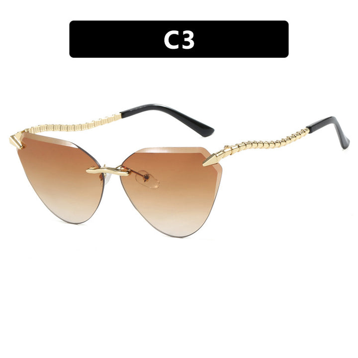 Women's Cat-Eye Sunglasses with unique gold frame design and protective lenses Kalsten