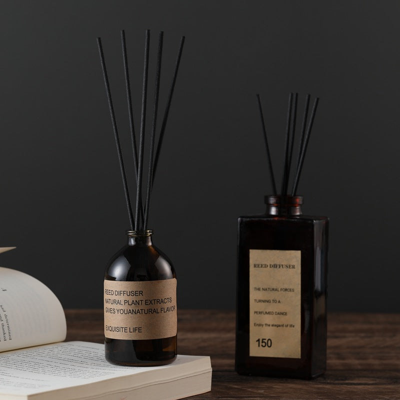 Reed Diffuser Glass Bottle Home Fragrance Set with Natural Plant Extracts