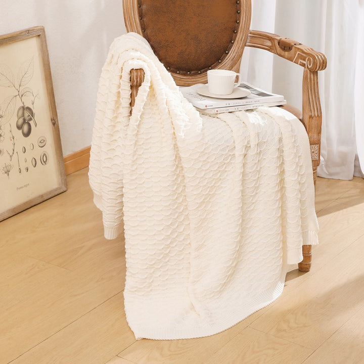 Cozy Knitted Throw Blanket Kalsten
