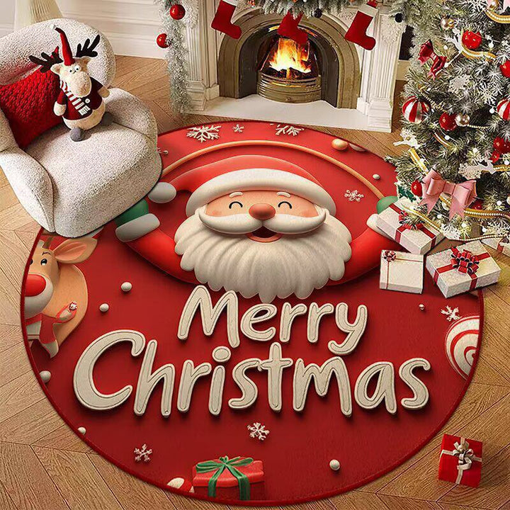 Holiday-Themed Round Area Rug Kalsten