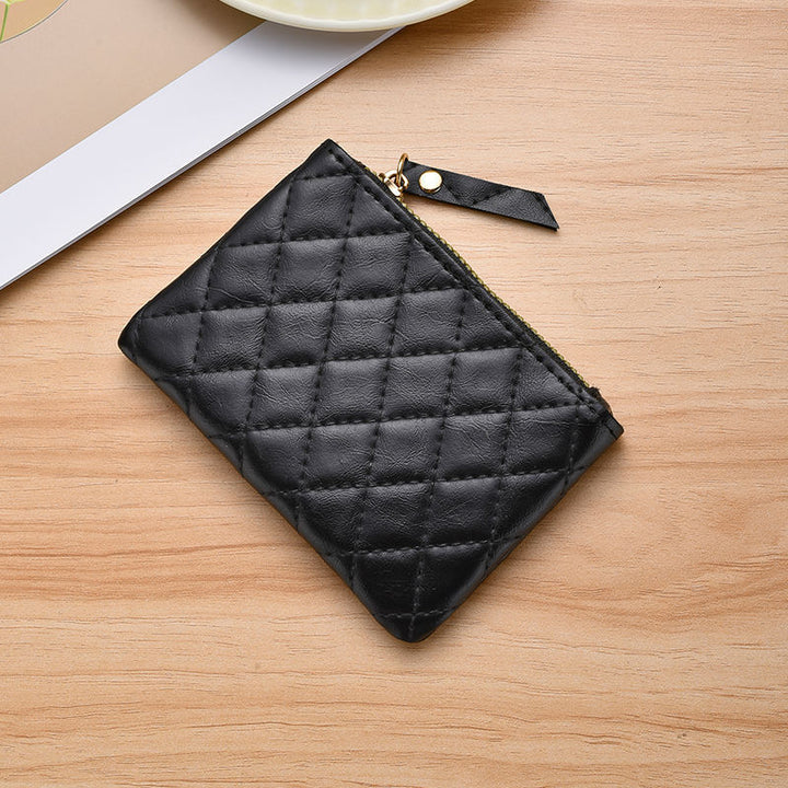 Quilted Leather Card Holder