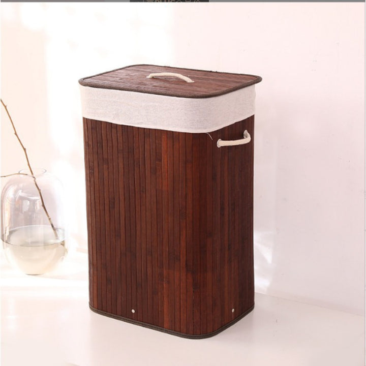 Laundry basket made of natural bamboo by Kalsten