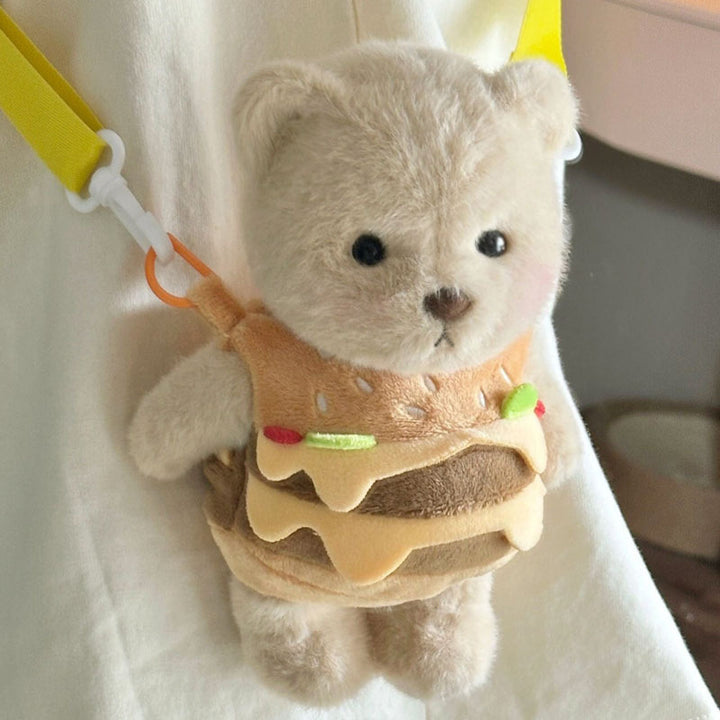 Cuddly toy with hamburger application Kalsten