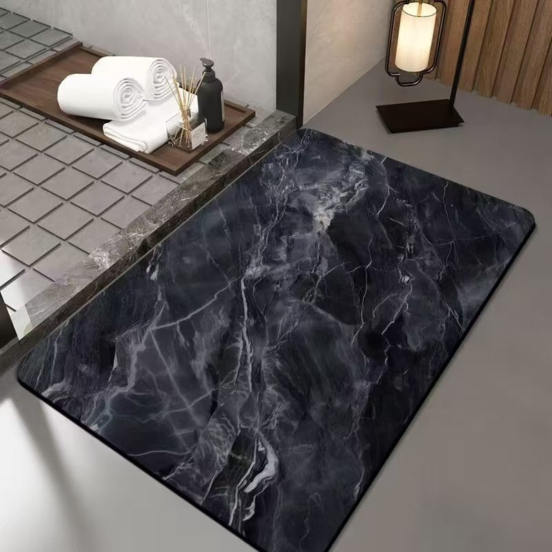 Luxurious Marble Design Bath Mat Kalsten