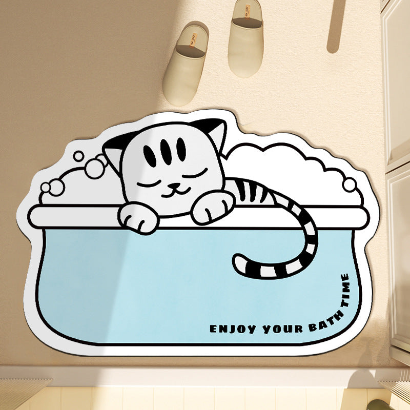 Panda-Themed Welcome Mat