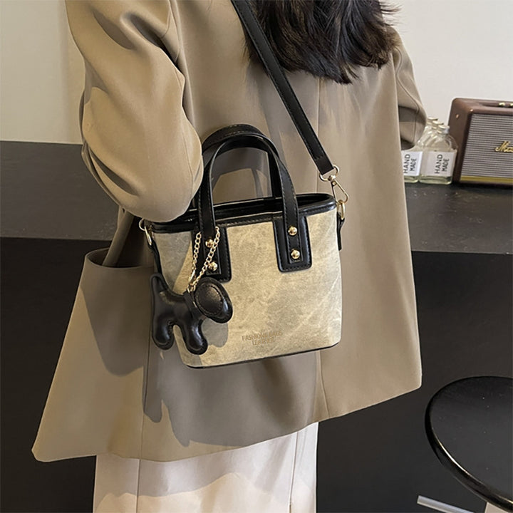 Compact Handheld Bucket Bag Kalsten