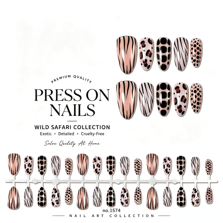 Wild Safari Press-On Nail Set