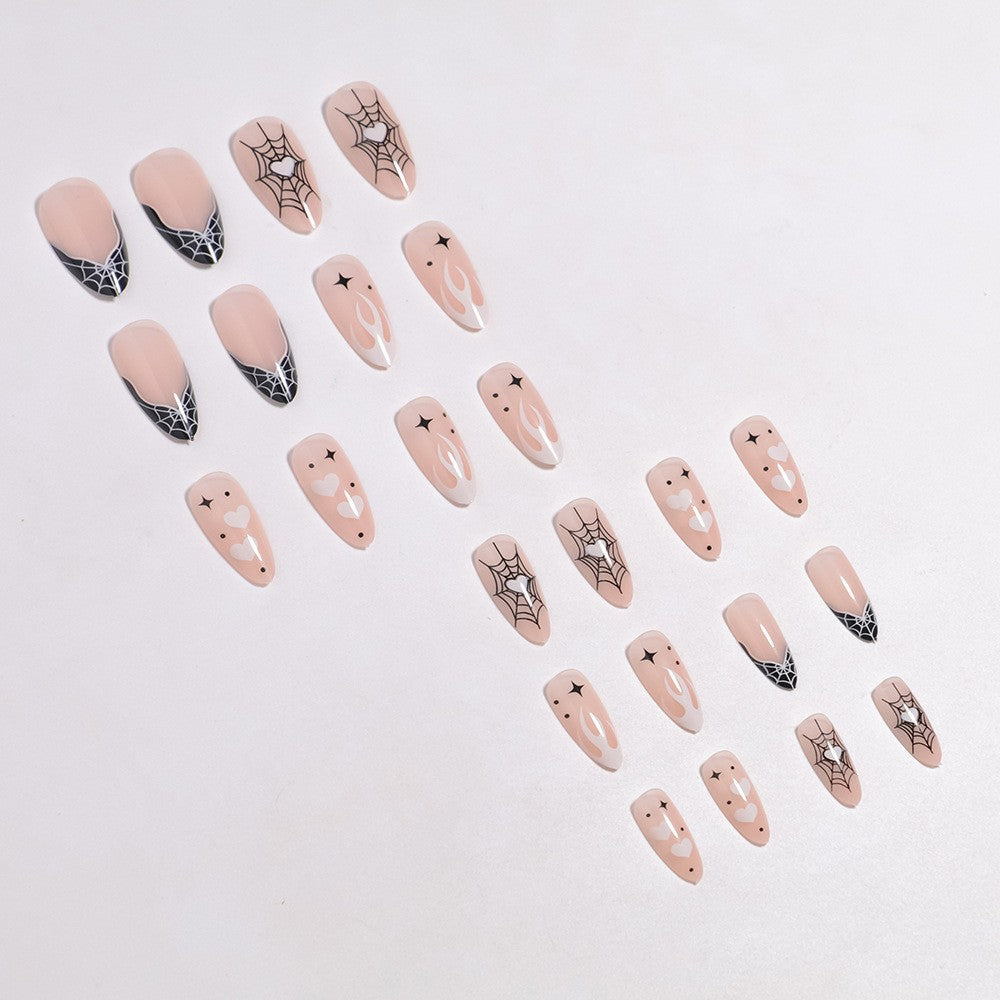 Artistic Halloween-Themed Press-On Nail Art Kalsten 1789805114
