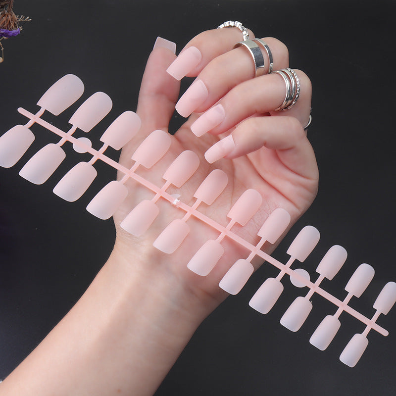 Matte Finish Long Stiletto Press-On Nails Kalsten