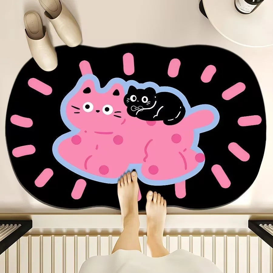 Cute Cartoon Bear Bath Mat Kalsten