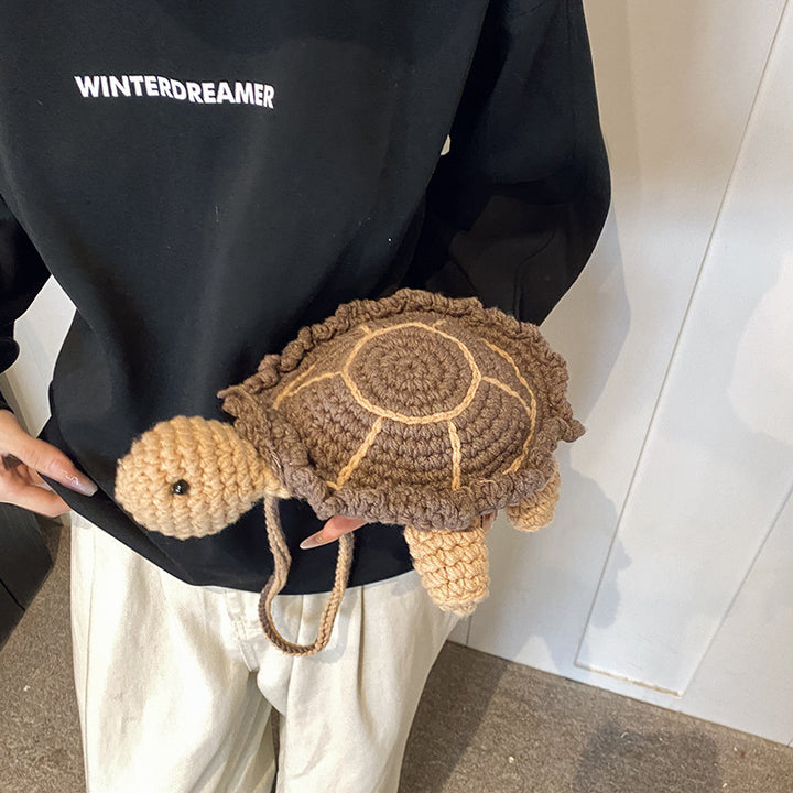 Cute Plush Turtle-Themed Mini Backpack