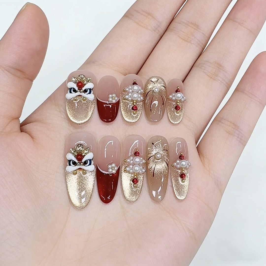 Decorative Themed Press-On Nail Set Kalsten