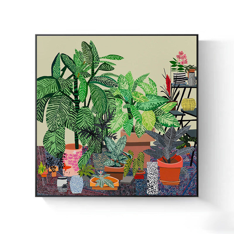 Decorative Indoor Plant Art Canvas Print