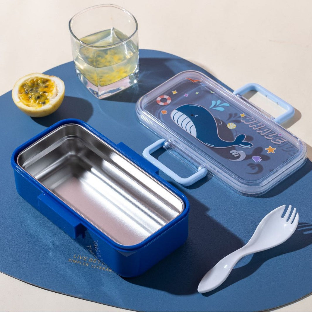 Cartoon-Themed Stainless Steel Lunch Box