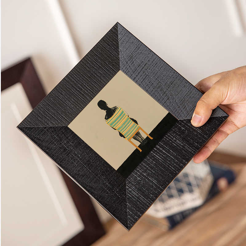 Artistic Coffee-Themed Picture Frame