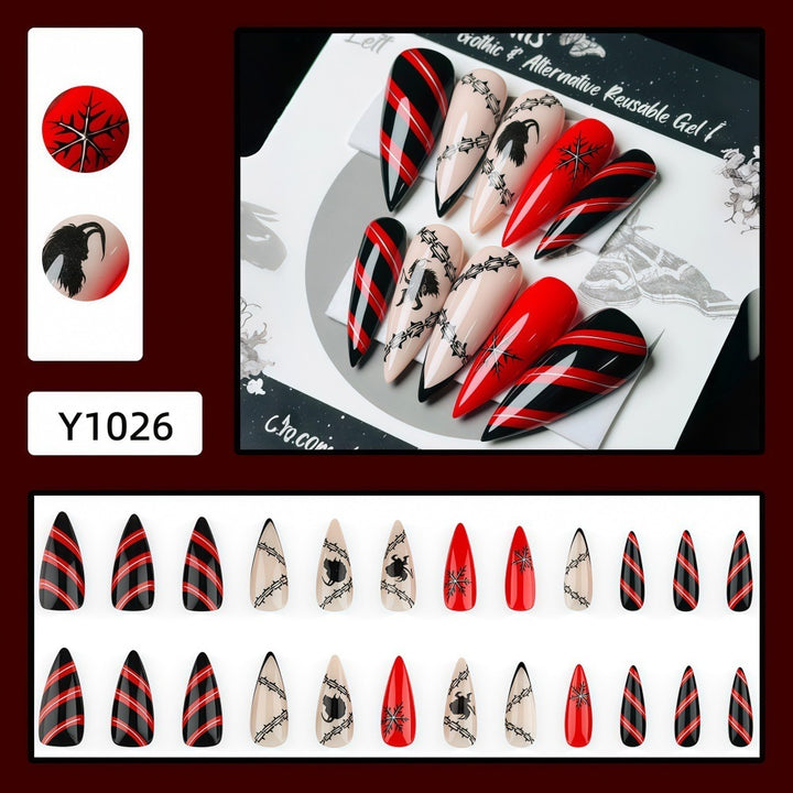 Creative Nail Design Set in Gothic Style Kalsten