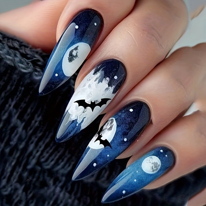 Artistic Halloween-Themed Nail Art