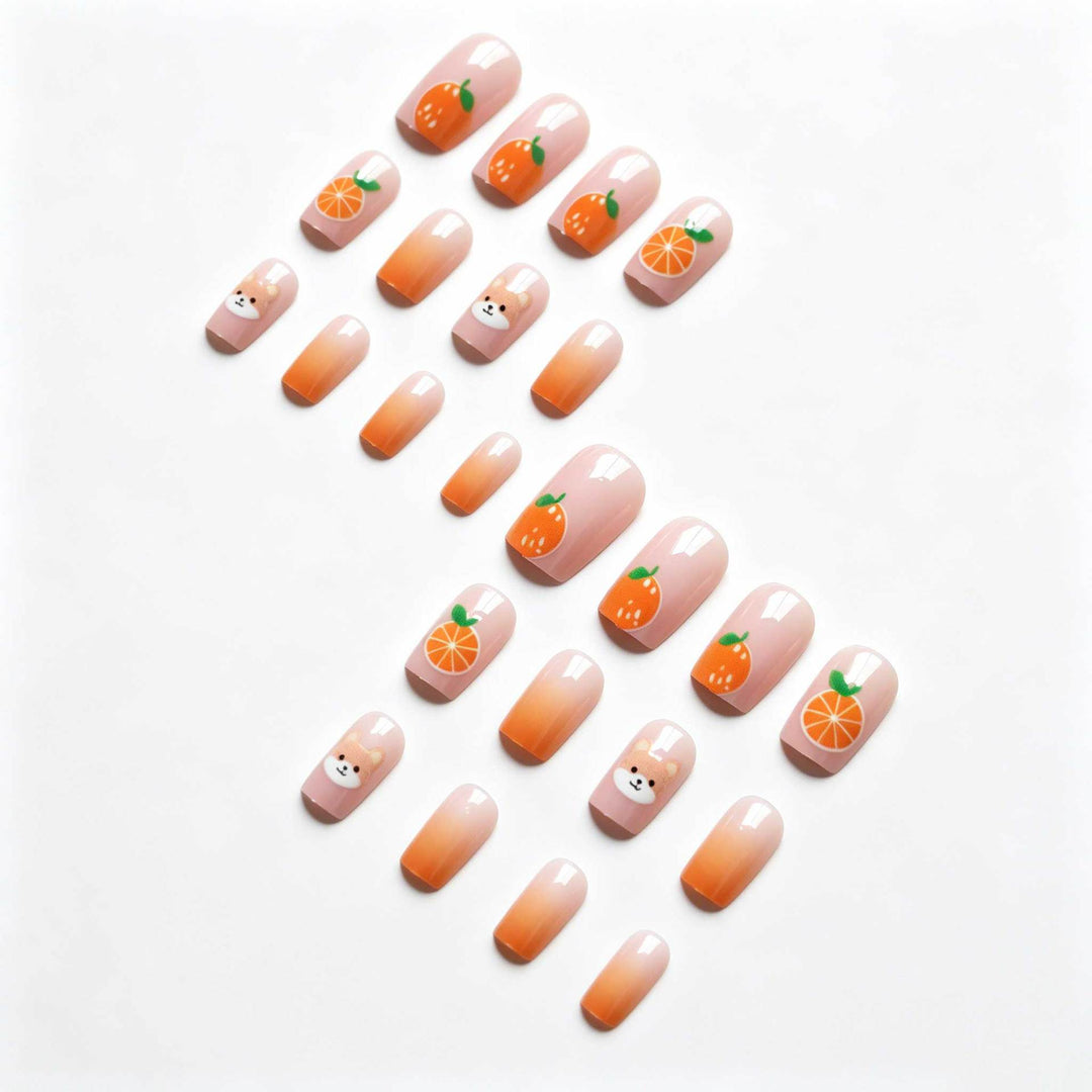 Playful Animal and Fruit Nail Art