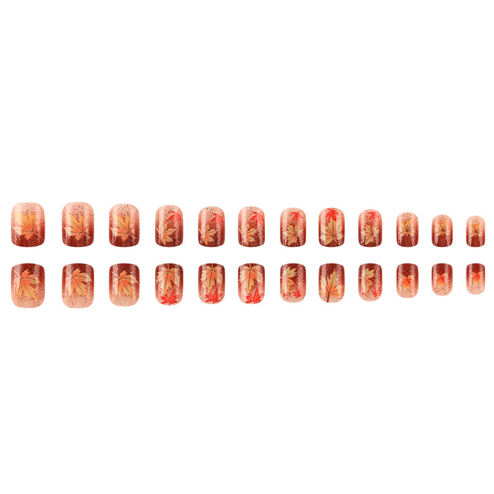 Autumn-Themed Gel Nail Art Kalsten