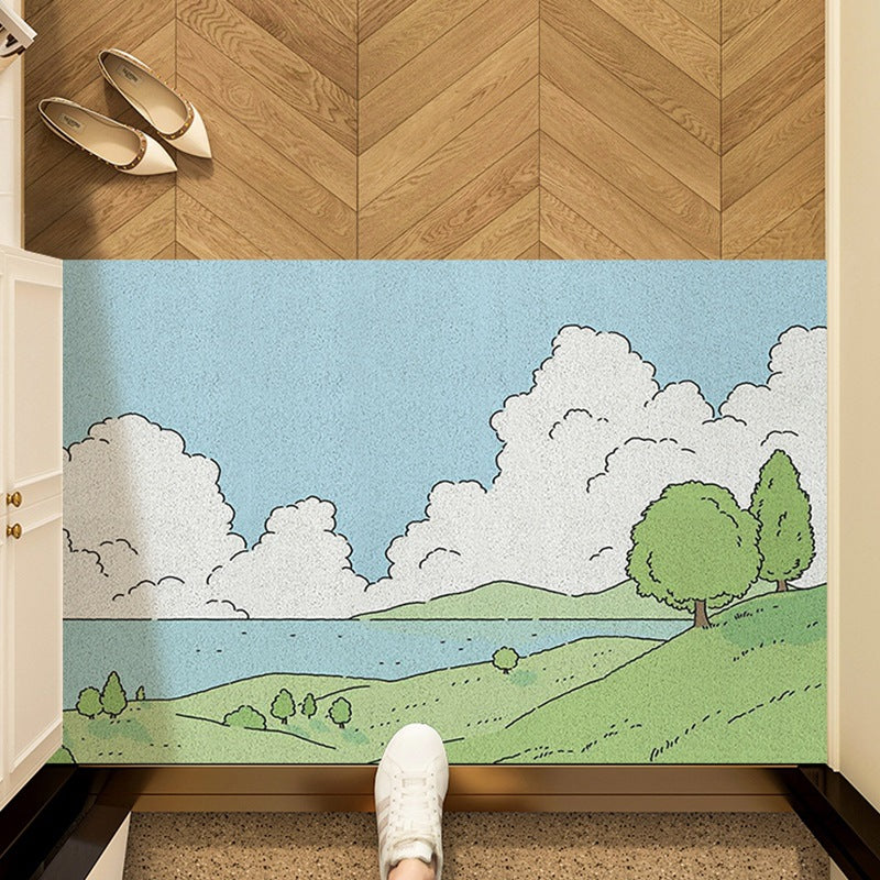 Artistic Sunflower Door Mat