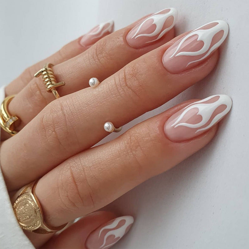 Creative nail art with heart design Kalsten