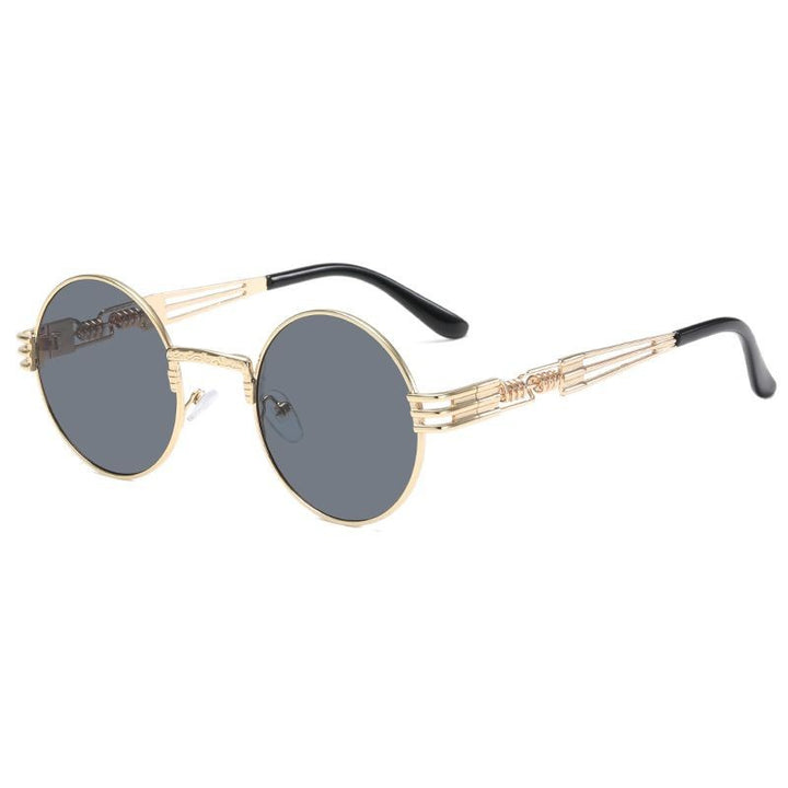 Women's Retro-Inspired Round Sunglasses with Unique Metal Frame Kalsten