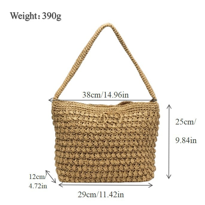 Fashionable Macrame Shopper Bag Kalsten