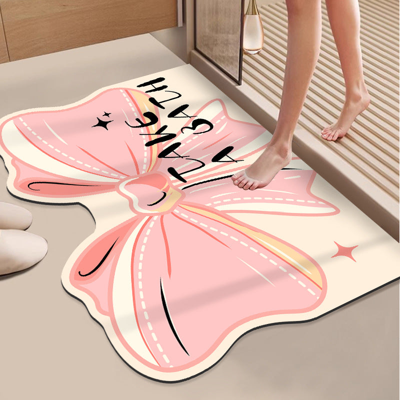 Cartoon-Themed Bath Area Rug