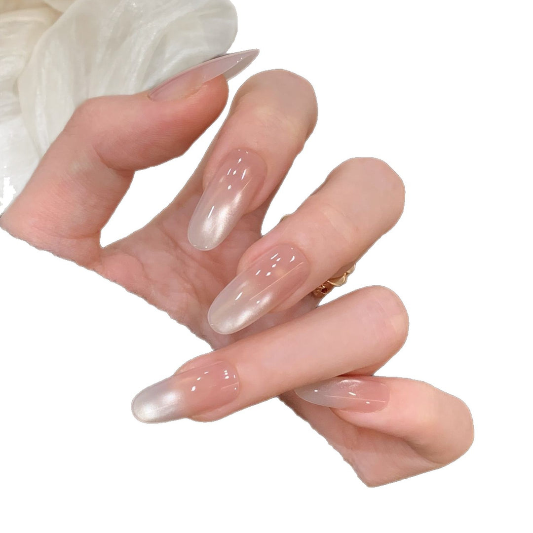 Natural Glossy Press-On Nail Set Kalsten