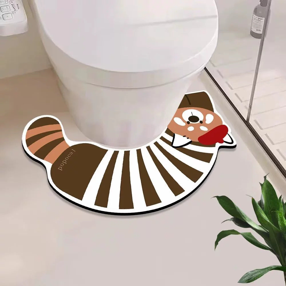 Cute Dog-Themed Bath Mat