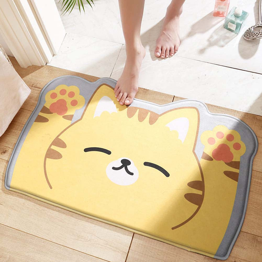 Playful Animal Design Bath Mat