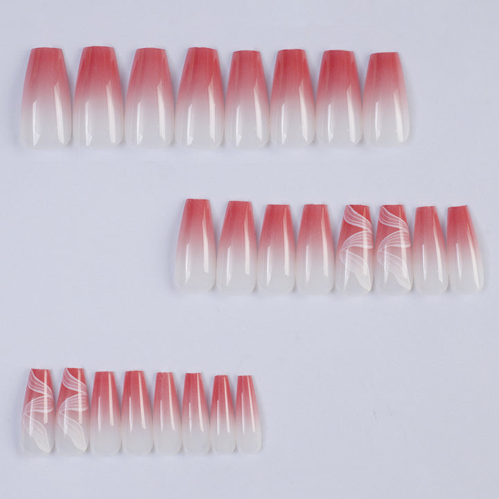 Artificial nails with elegant ombre and marble effects Kalsten