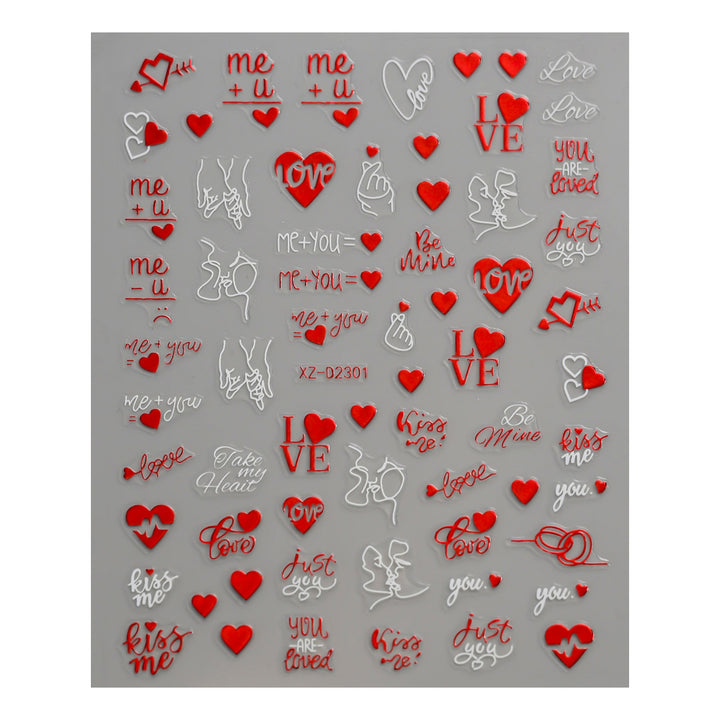 Cute Love-Themed Nail Art Charms