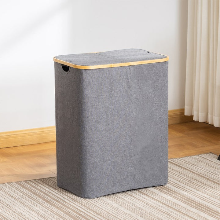 High-quality laundry basket with lid and handle Kalsten