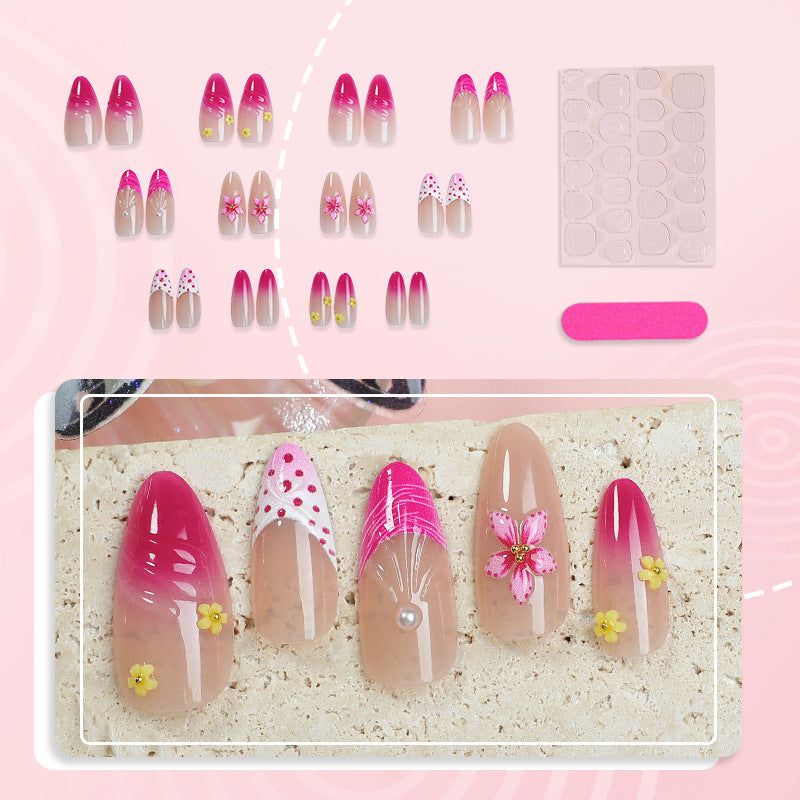 Decorative Floral Press-On Nail Art Set Kalsten 1790636398