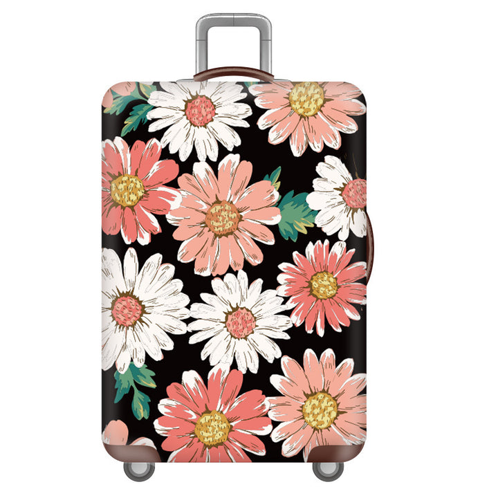 Women's Hardshell Travel Suitcase with Floral Decoration Kalsten