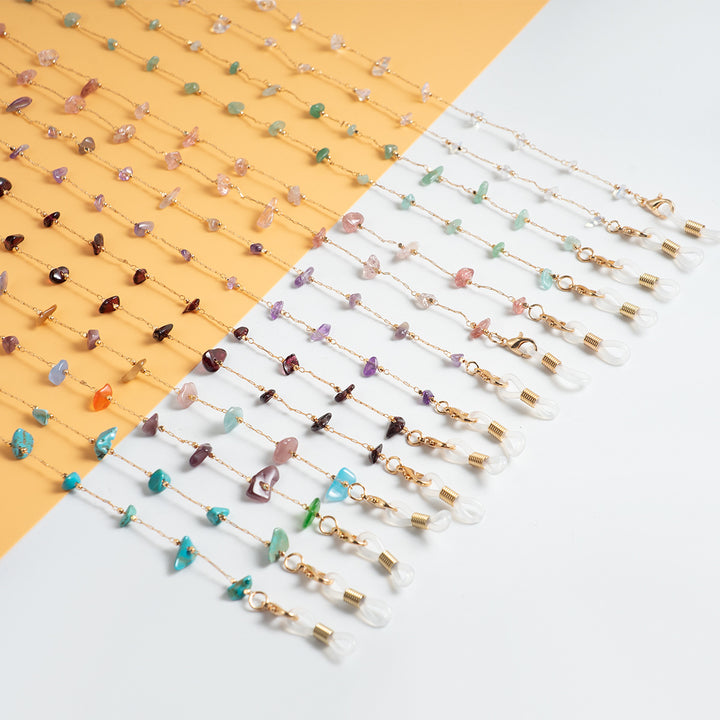 Delicate Gemstone Bead Eyewear Chain Kalsten