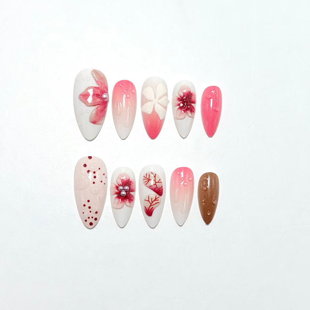 Decorative artificial nail set Kalsten