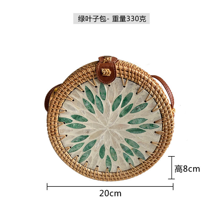 Ladies Round Basket Bag Kalsten