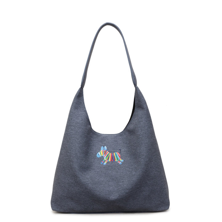 Cute Dog-Themed Shoulder Tote