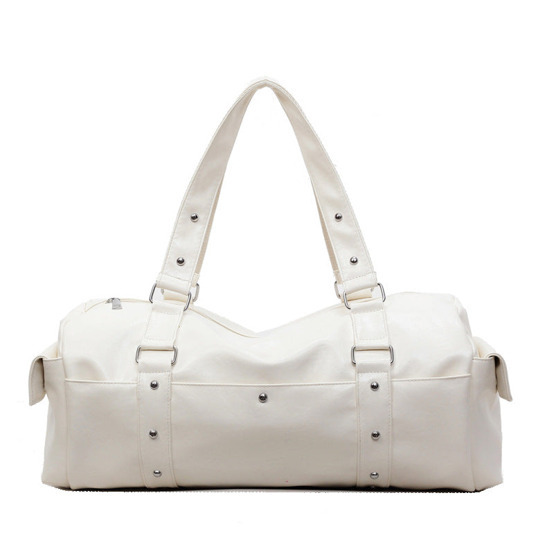 Elegant Leather Travel Duffle