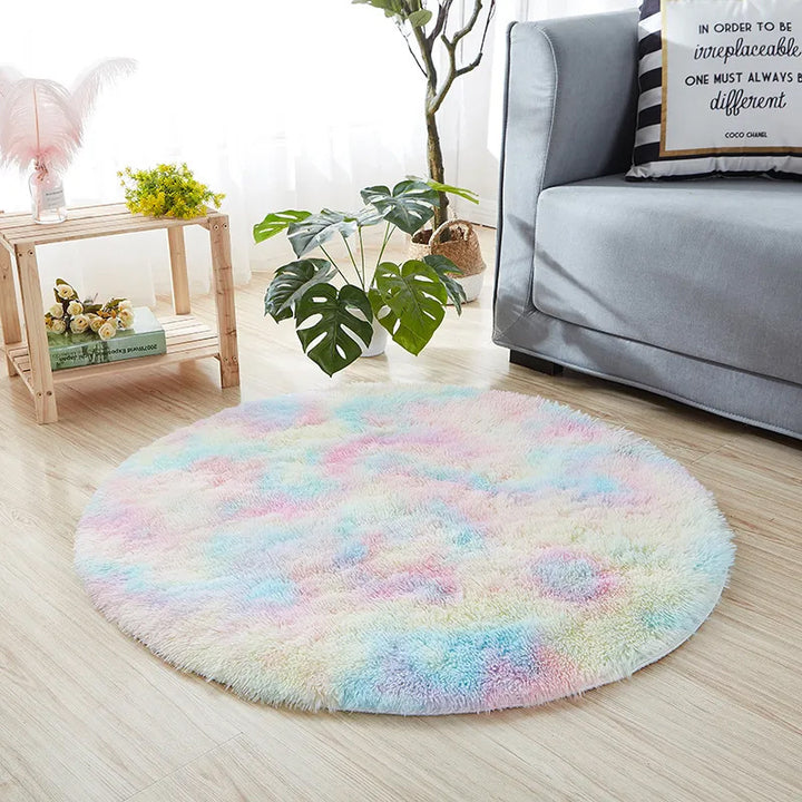 Plush Circular Area Rug Kalsten