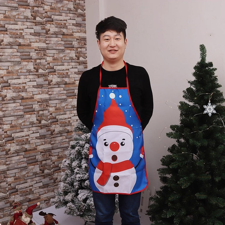Christmas-Themed Chef Apron