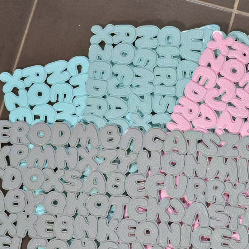 Creative Alphabet Texture Bath Mat Kalsten