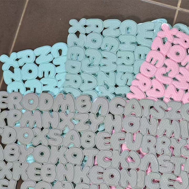 Creative Alphabet Texture Bath Mat Kalsten