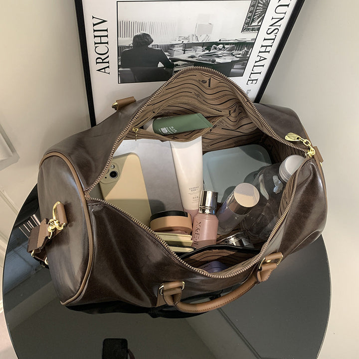 Premium Leather Gym Duffle