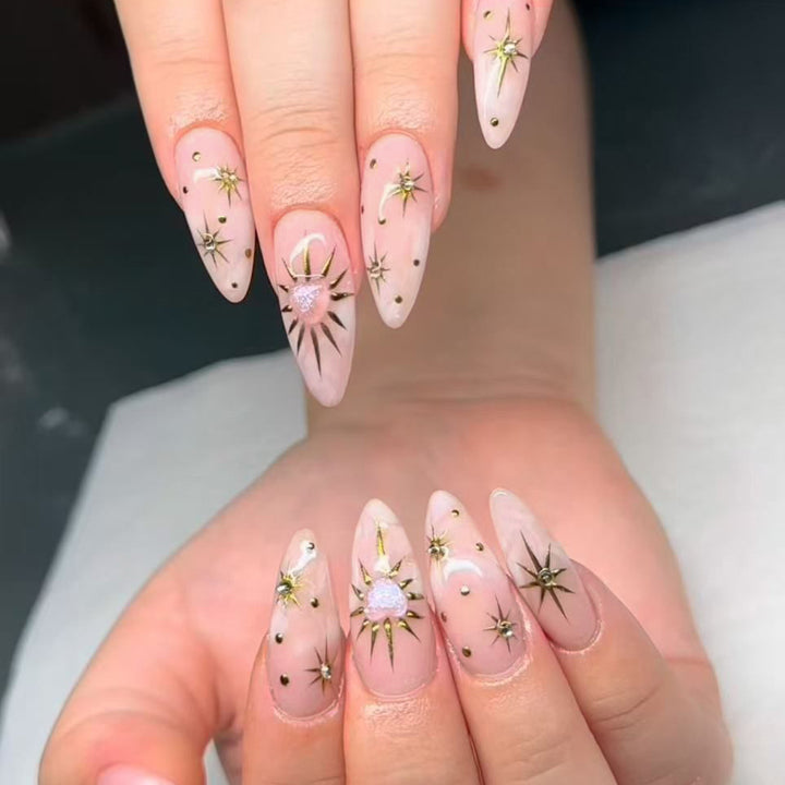 Artistic Stiletto Nail Art Kalsten