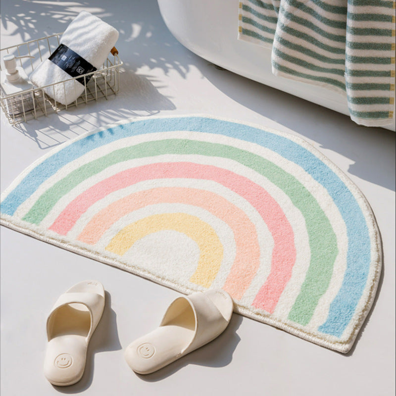 Rainbow-Themed Soft Plush Floor Mat Kalsten